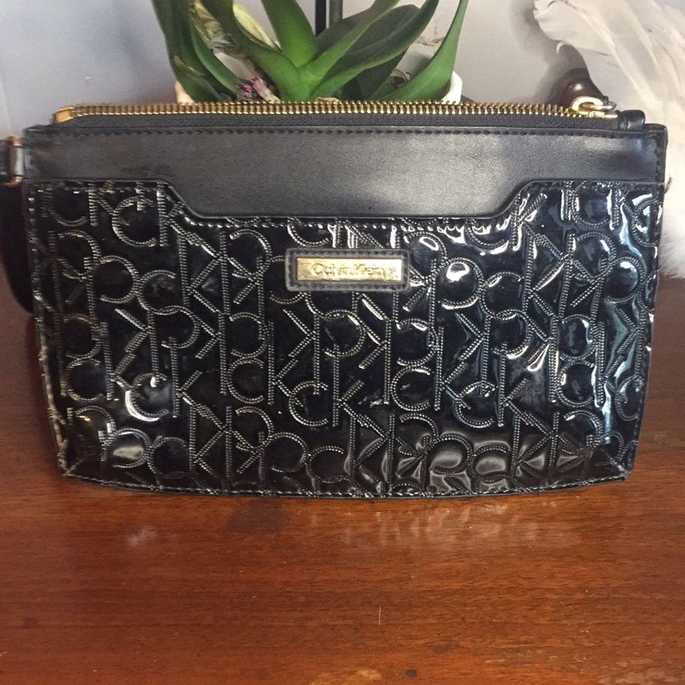 Calvin Klein Black Wristlet
